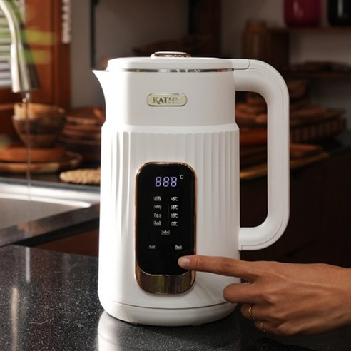 [캣티컬렉션] 정말 빠르게 끓는 1.8L 퓨어 화이트 디지털 전기보온포트