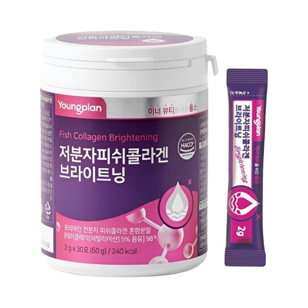 💦영진약품 1+1  저분자 피쉬콜라겐 브라이트닝  (2g 30포)💦 2박스