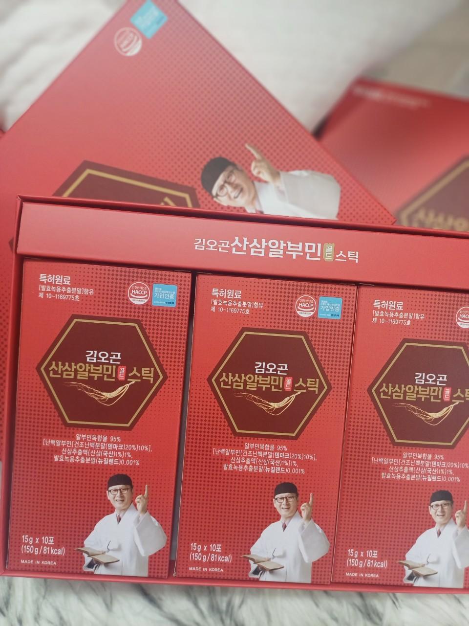 💦 2+1 김오곤  산삼 알부민 골드스틱30포💦 3개월분