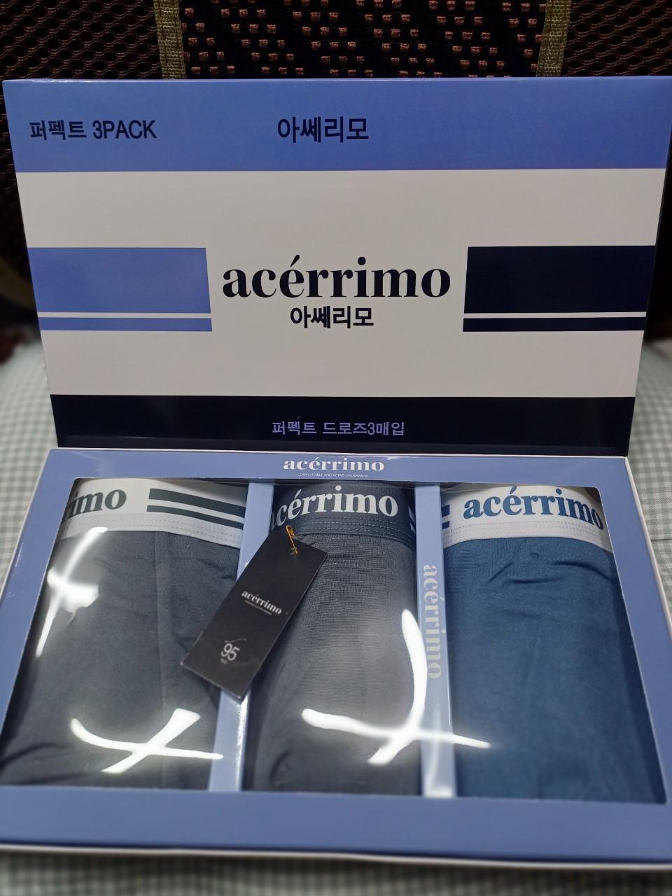 💦아쎄리모 남성 드로즈 팬티 선물세트 3매입 💦