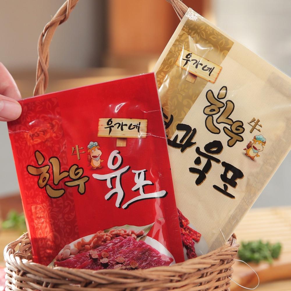💦담백하고 고소한우 우가네 한우육포20g 5봉지💦