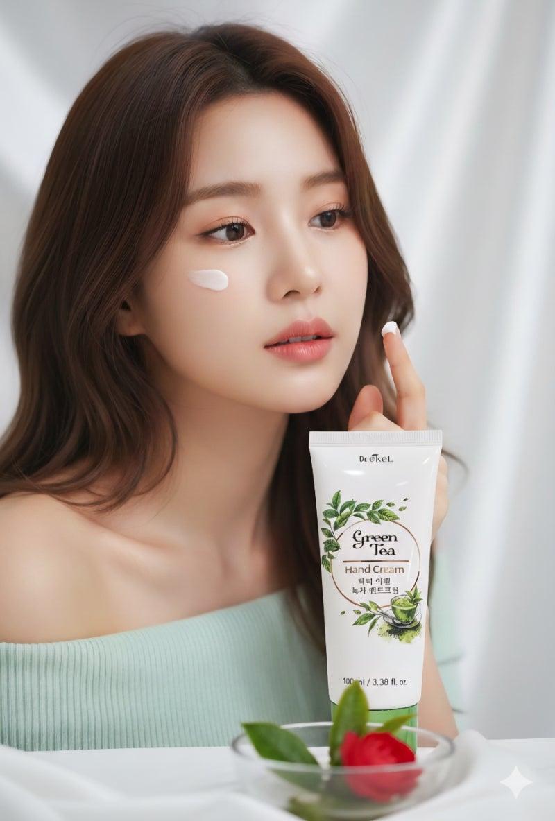 💢 1+1 닥터 이켈 녹차 핸드크림, 100g 💢2개