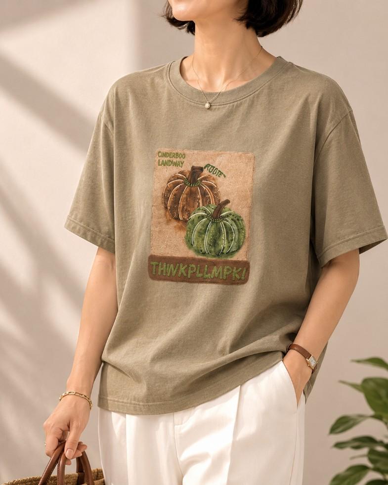 호박 반팔 티셔츠
