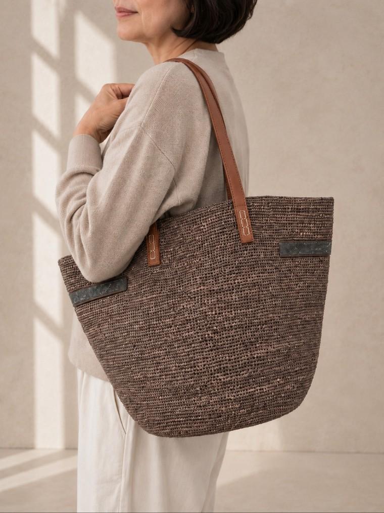 쿠치넬# 모던 라피아  BAG