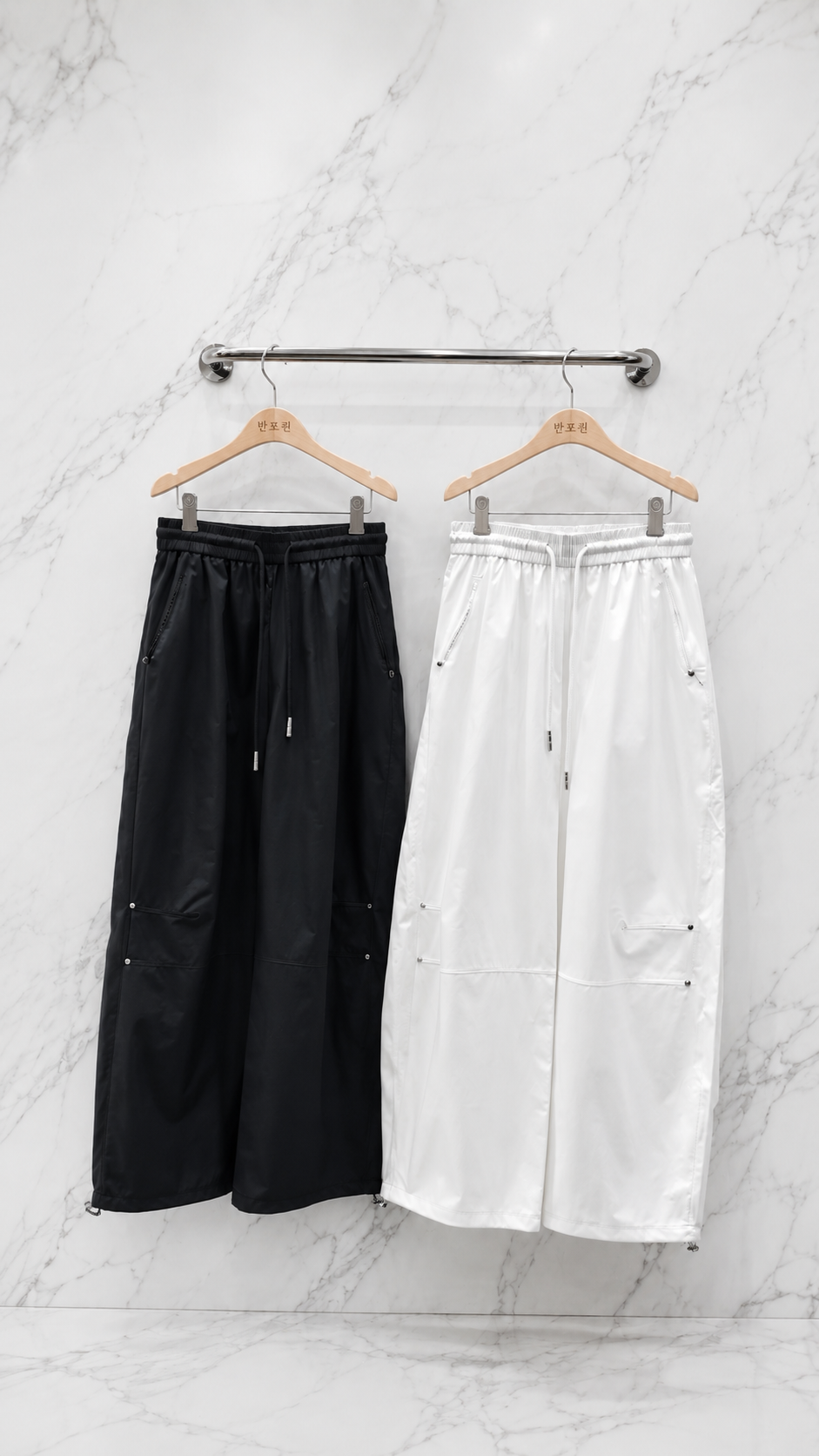찡무릎주름츄리닝바지
