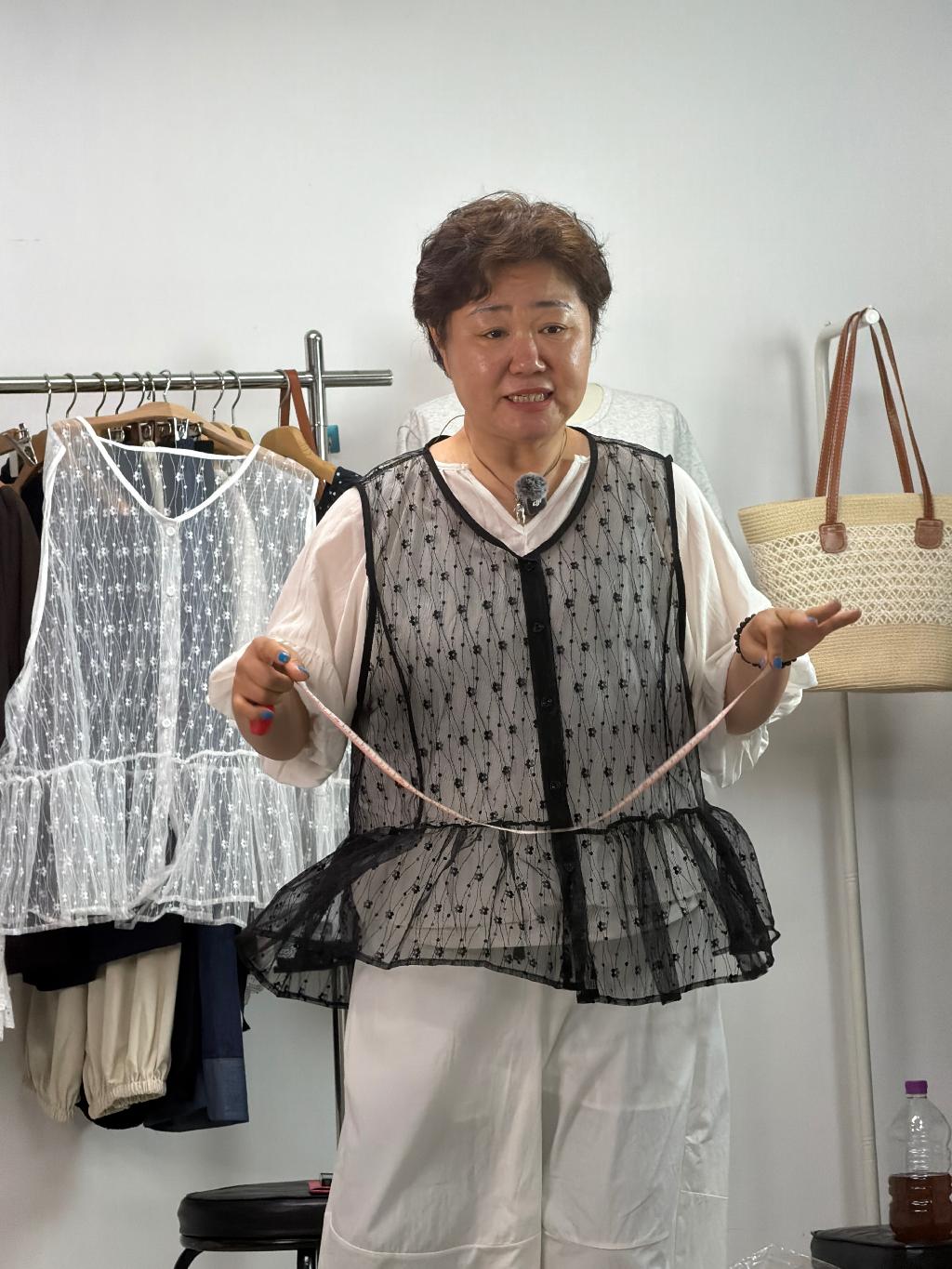 레이스킹단추 - 블랙