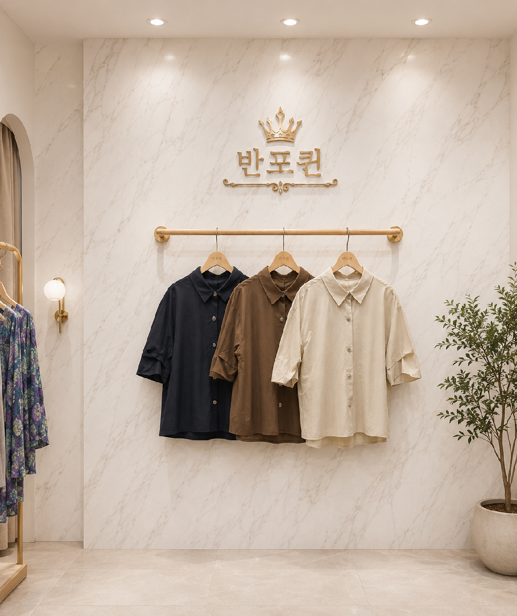 방특)소매핀턱블라우스남방