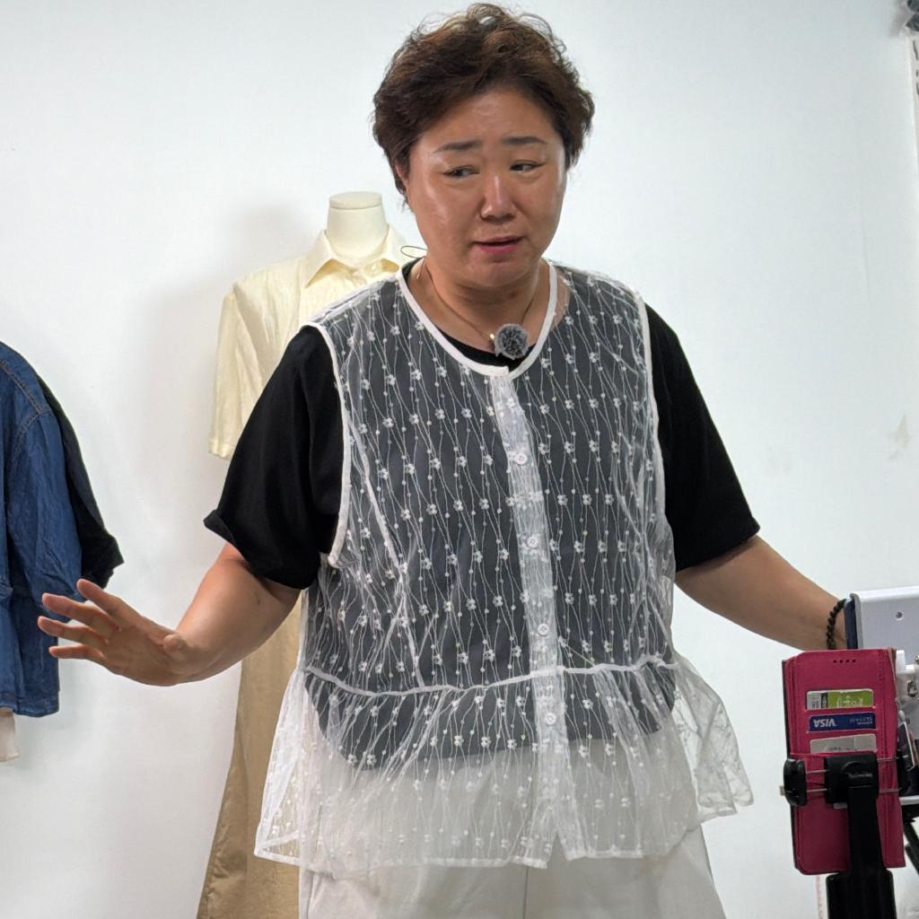 레이스킹단추 - 화이트