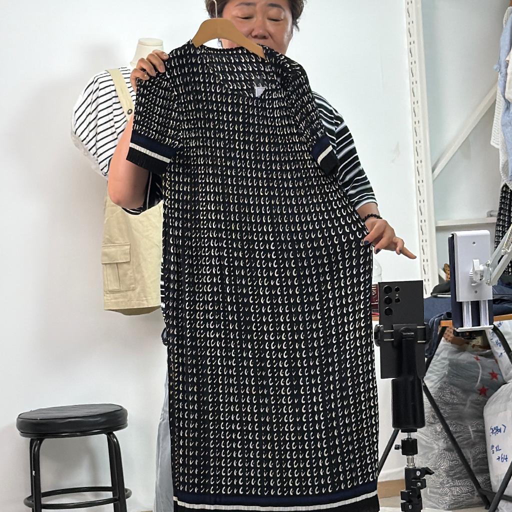 물방울플리츠 원피스