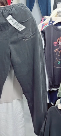영문포켓바지(먹)