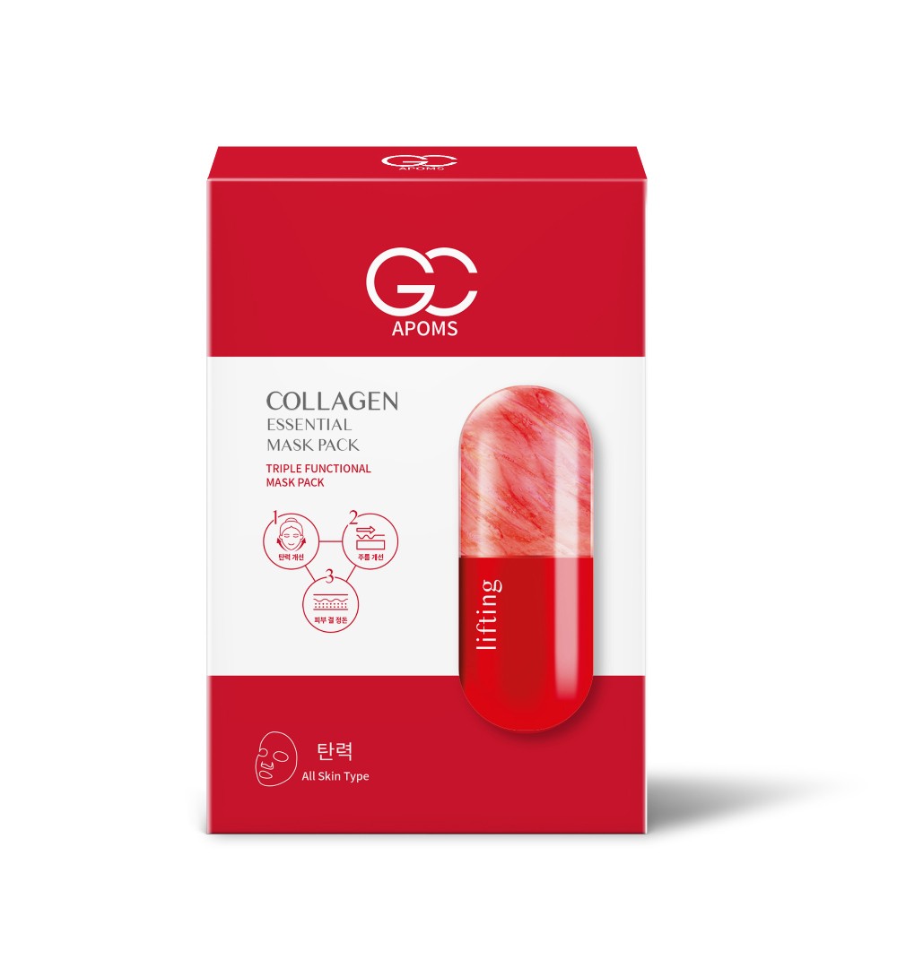💢지씨아폼스 콜라겐 에센셜 마스크팩 1팩. 25g💢 (1각10매) 